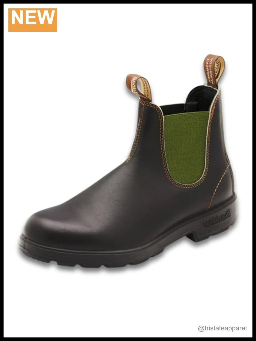 Water-Resistant Leather Chelsea Boots Ankle Round Toe Casual